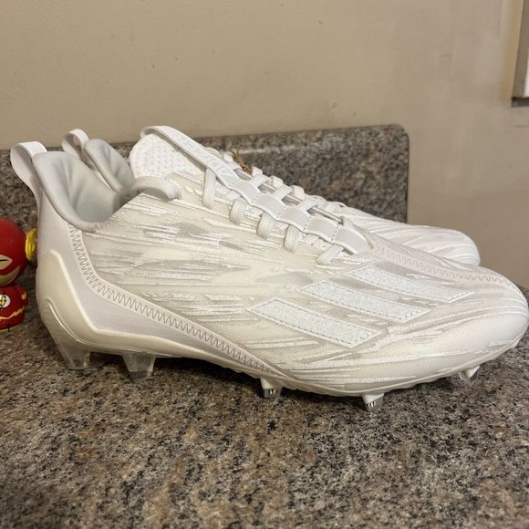 Adidas ADIZERO 12.0 Football Cleats White GX5413 Men's Size‎ 7.5 Cleats